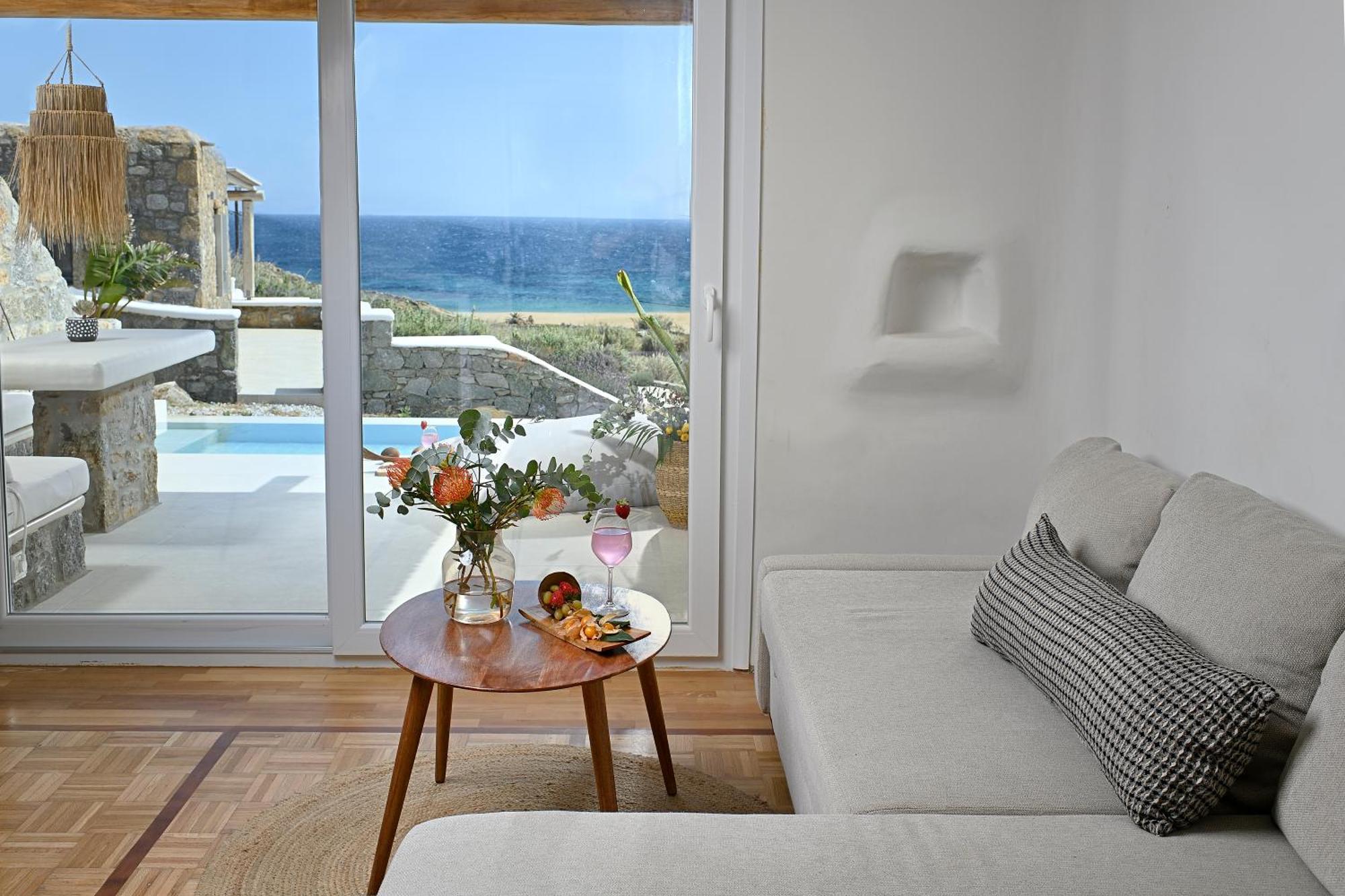 Vlia Mykonos Apartment Kalafatis Bagian luar foto