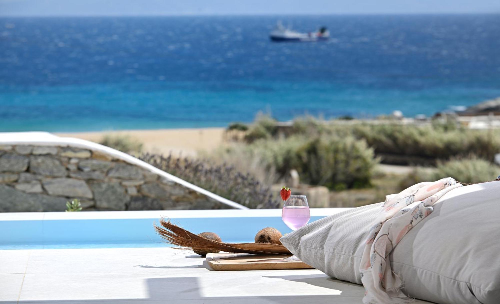 Vlia Mykonos Apartment Kalafatis Bagian luar foto